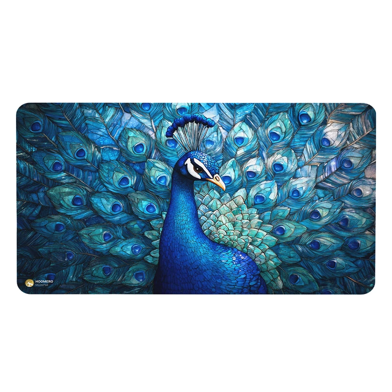 ماوس پد هومرو مدل MX2696 طرح نقاشی طاووس زیبا