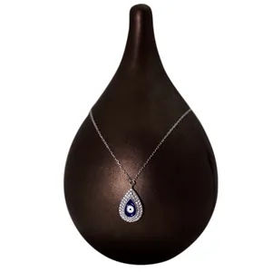 گردنبند نقره زنانه طرح چشم نظر اشک مدل s12
