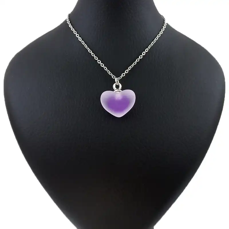 گردنبند زنانه مدل قلب یخی