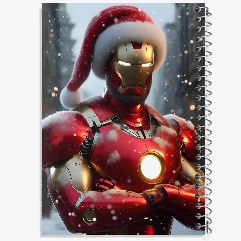 دفتر لیست خرید 50 برگ خندالو طرح مرد آهنی بابانوئل مارول (Marvel) کد F8099