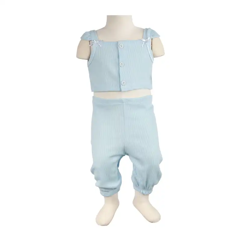 ست نیم تنه و شلوار نوزادی آدمک مدل ویسکوز کد 233500