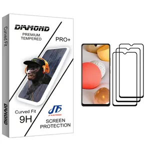 JF Diamond glass Screen Protector For Samsung Galaxy A42 Pack Of 3
