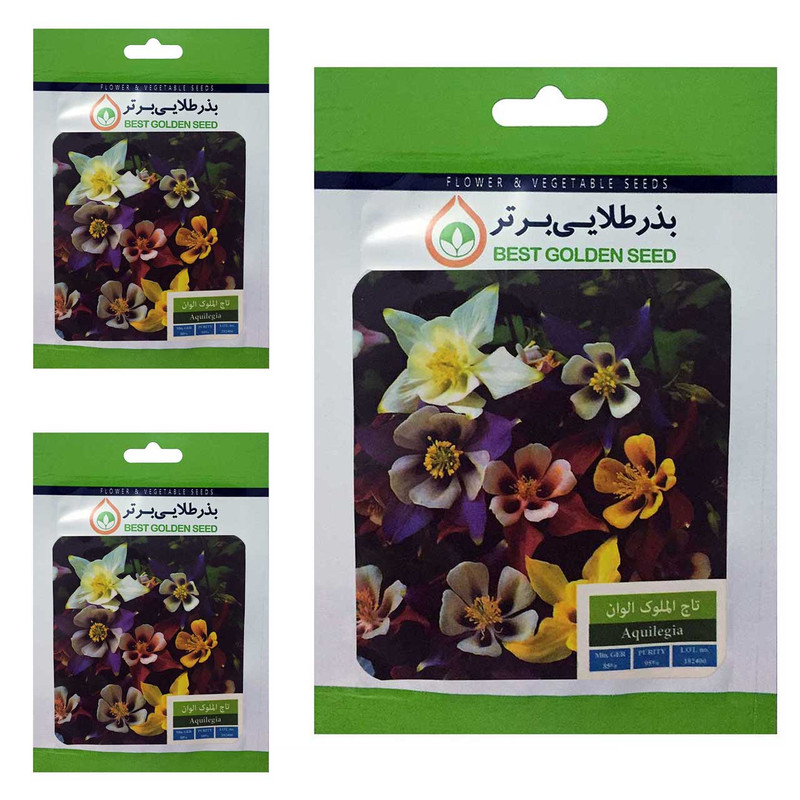 بذر گل تاج الملوک بذر طلایی برتر کد BTB-11 مجموعه 3 عددی
