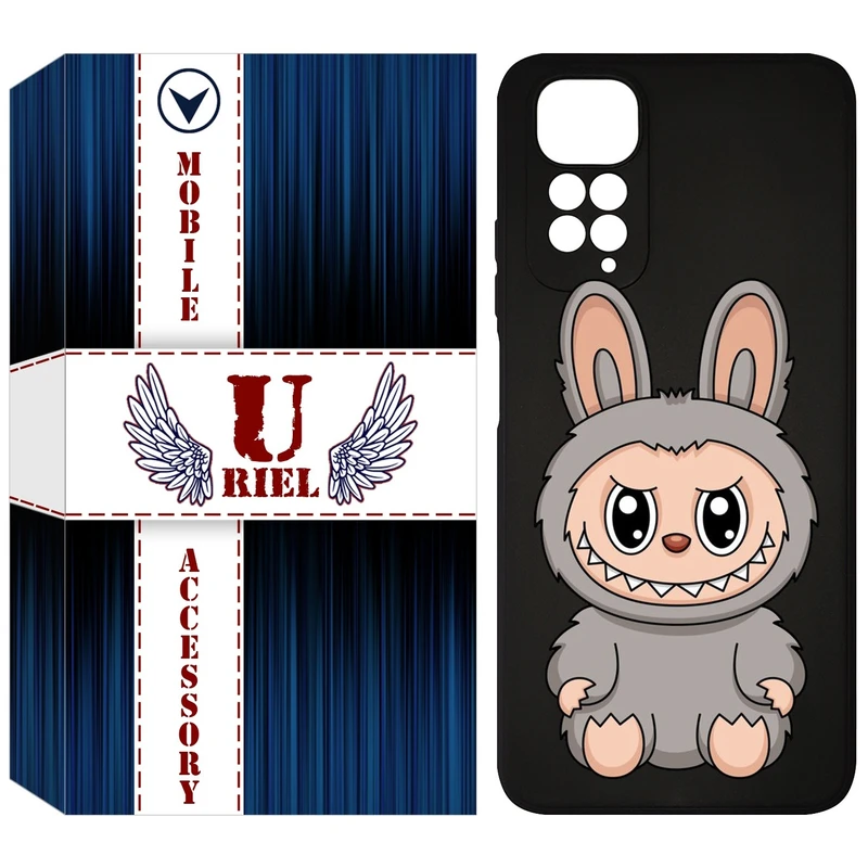 کاور یوریل قاب مدل KSH کد 142 طرح عروسک لبوبو مناسب برای گوشی موبایل شیائومی Redmi Note 11 4G / Note 11S