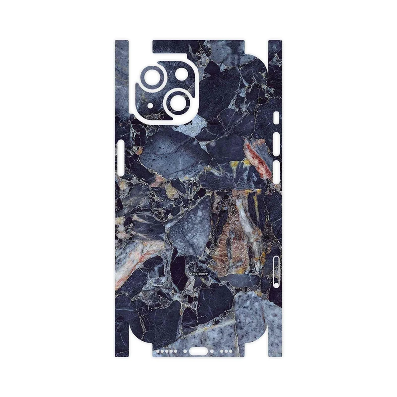 برچسب پوششی ماهوت مدل Broken black marble-FullSkin مناسب برای گوشی موبایل اپل iPhone 15