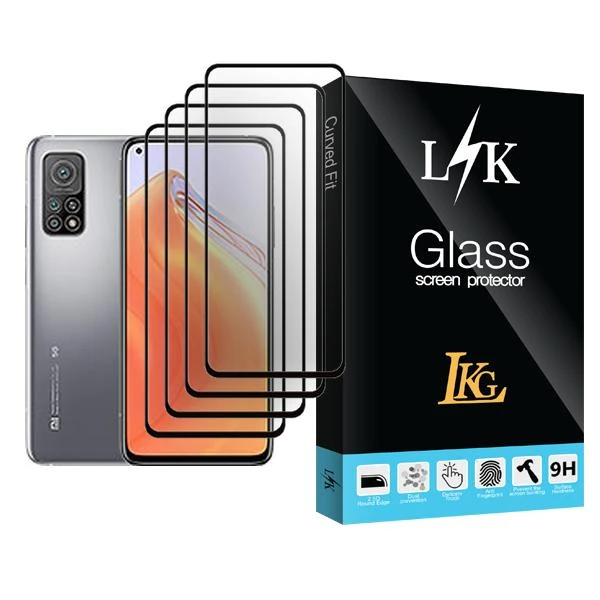 محافظ صفحه نمایش ال کا جی مدل LK Glass MIX004 مناسب برای گوشی موبایل شیائومی Mi 10T 5G بسته چهار عددی