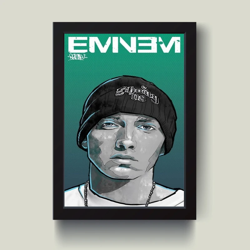 تابلو مدل دکوراتیو امینم Eminem کد G8-02