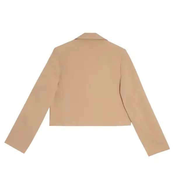 کت زنانه برنس مدل السانا رنگ کرم