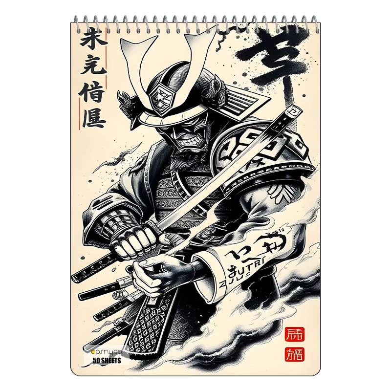 دفتر نقاشی 50 برگ سیمی کارنیکا طرح پوستر ژاپنی Japan poster کد 74798