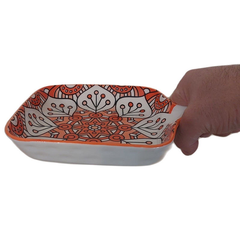 ظرف سرو مدل دسته راکتی طرح سنتی