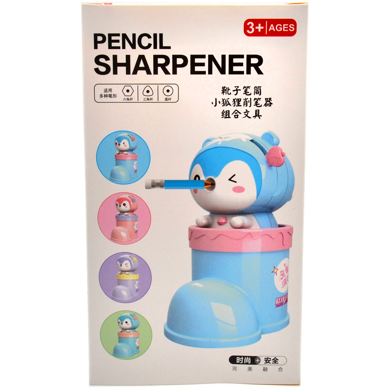 تراش رومیزی فانتزی مدل گربه با جامدادی