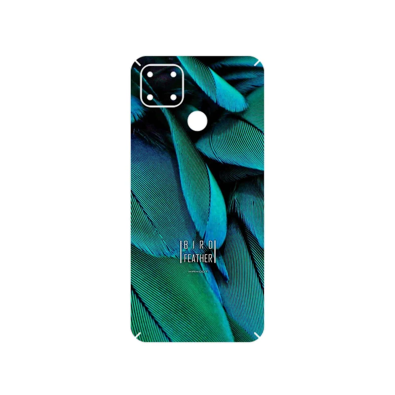 برچسب پوششی ماهوت مدل Green Feather مناسب برای گوشی موبایل ریلمی C25s