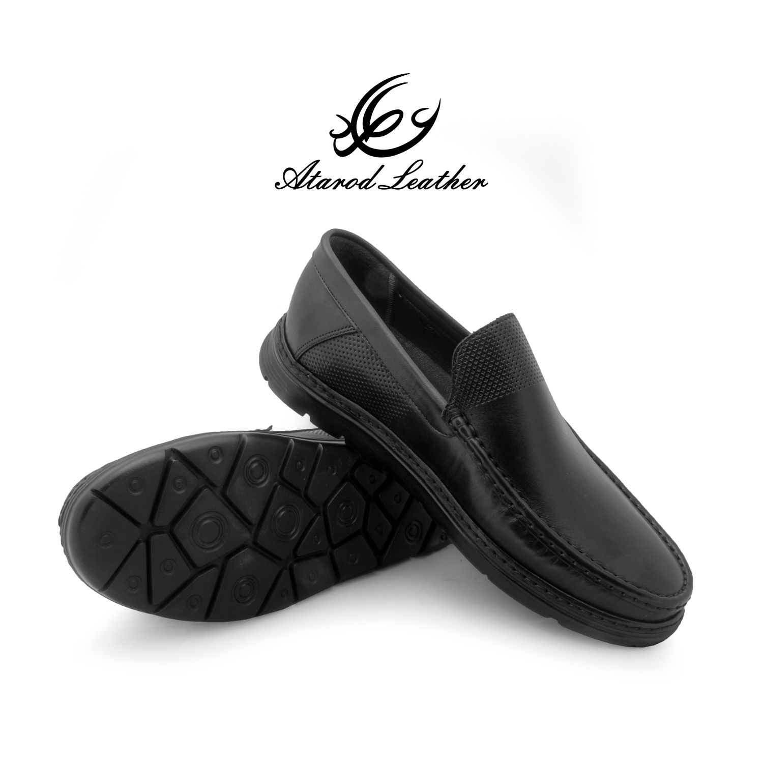 کفش کالج مردانه چرم عطارد مدل چرم طبیعی کد SH310 -  - 10