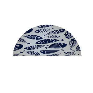 پادری مدل نیم دایره طرح ماهی کد 9197 سایز 90×45 سانتی متر