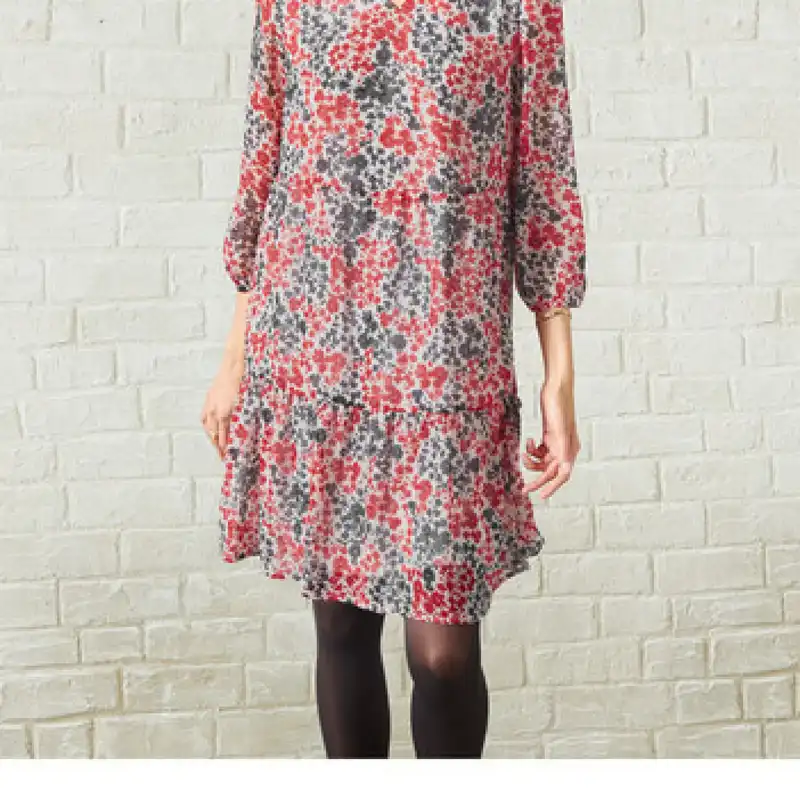 پیراهن زنانه اسمارا مدل آستر دار حریر_Z_F_64