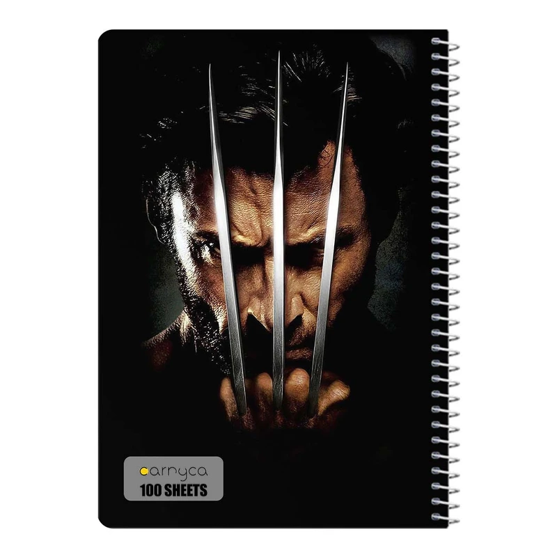 دفتر شطرنجی 100 برگ سیمی کارنیکا طرح ولورین Wolverine کد 70690