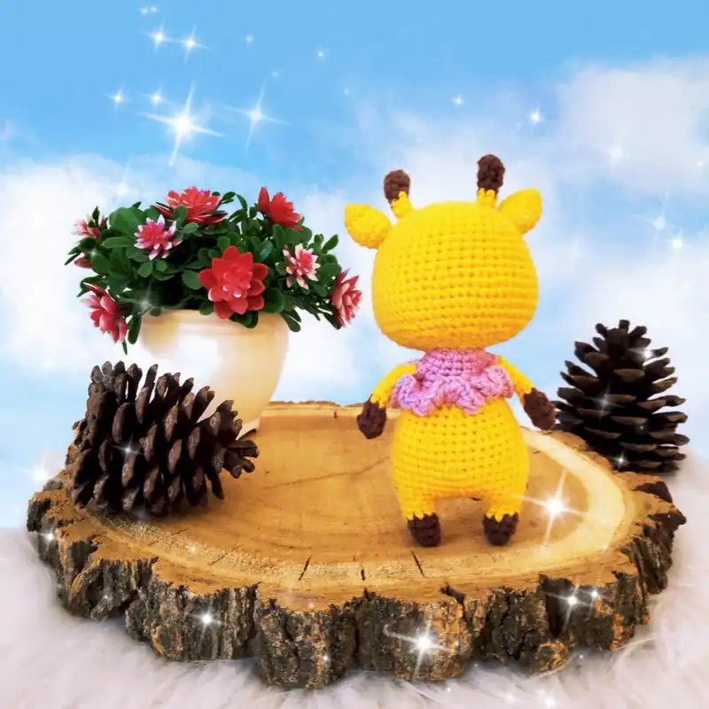 عروسک بافتنی مدل زرافه کد 60224