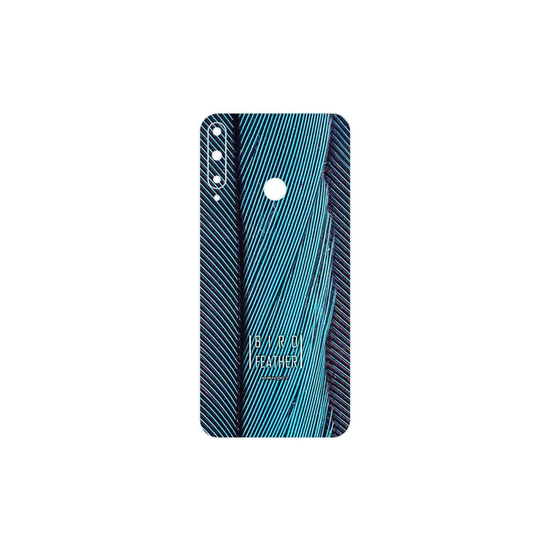 برچسب پوششی ماهوت مدل Turquoise feathers مناسب برای گوشی موبایل هوآوی Y7p