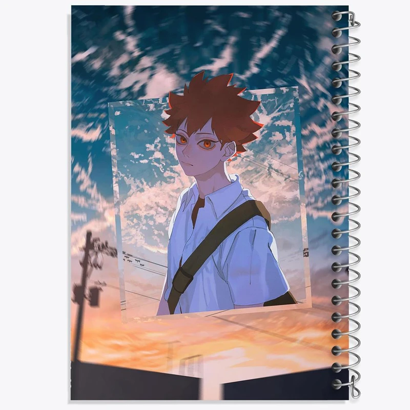 دفتر نت موسیقی 50 برگ خندالو مدل هیناتا انیمه هایکیو Haikyu کد 17769