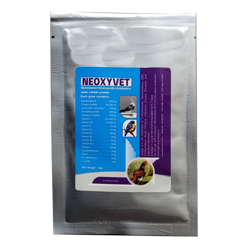 پودر مکمل پرنده و کبوتر نئواکسی وت مدل الفاسریل وزن 50 گرم