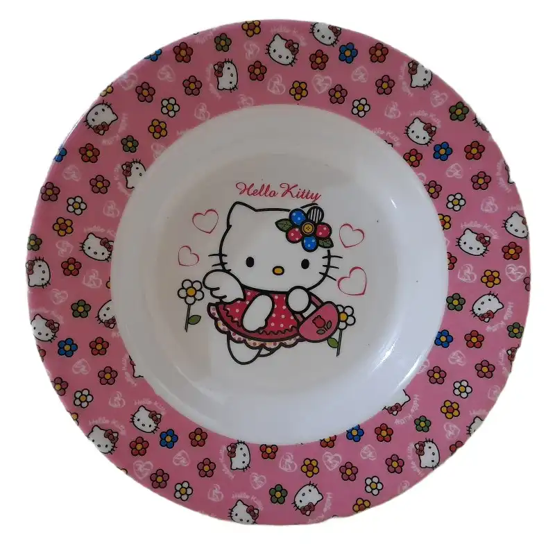 بشقاب کودک مدل hello kitty