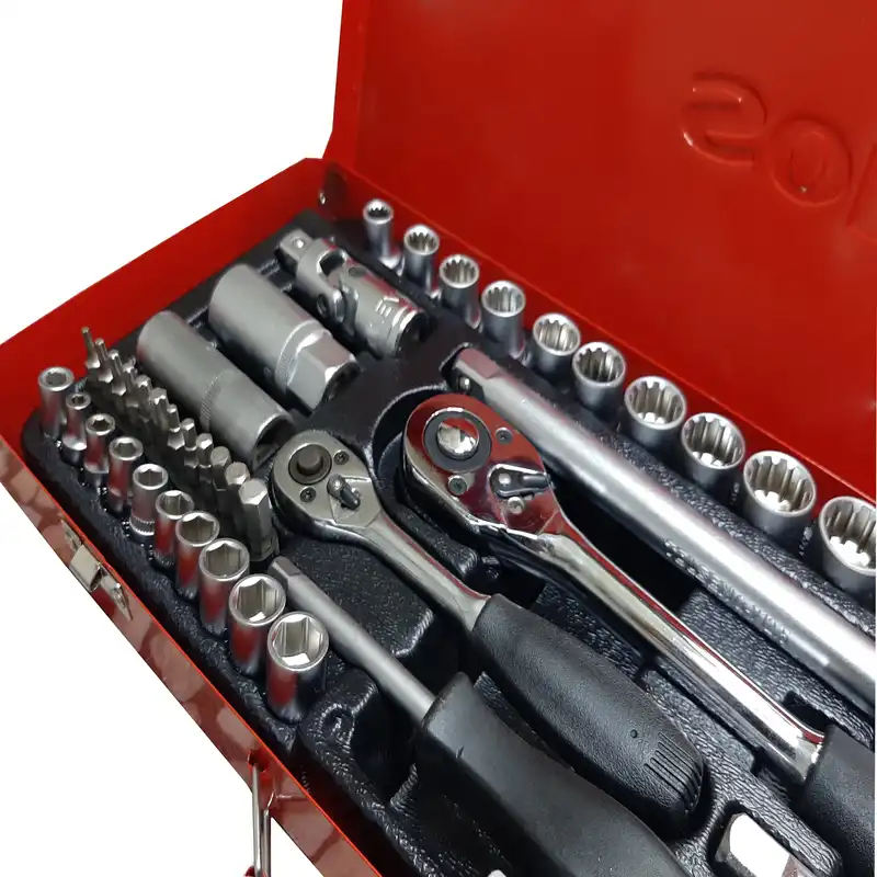 آچار و سری بکس سولو مدل CR-V سایز 1/2 اینچ مجموعه 52 عددی