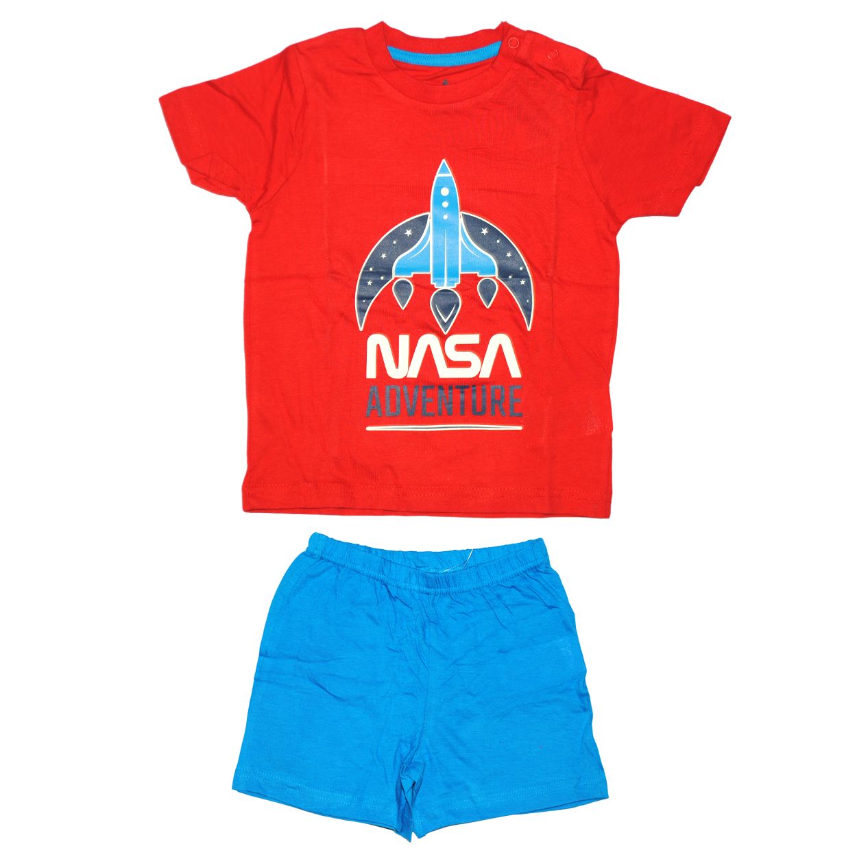 ست تی شرت و شلوارک پسرانه اسپیس مدل ناسا -  - 1
