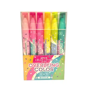 ماژیک علامت گذار مدل جادویی بسته 6 عددی