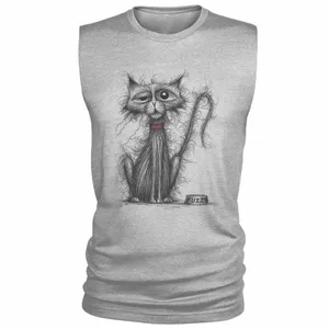 تاپ مردانه طرح گربه کد A185