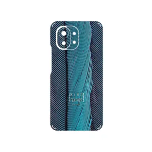MAHOOT Turquoise feathers Cover Sticker for Xiaomi Mi 11 5G