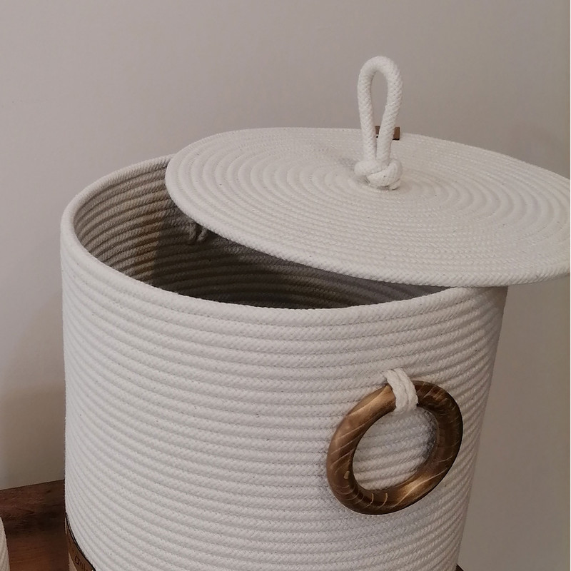 ست سطل و جای دستمال پیله مدل قیطانی کد 416