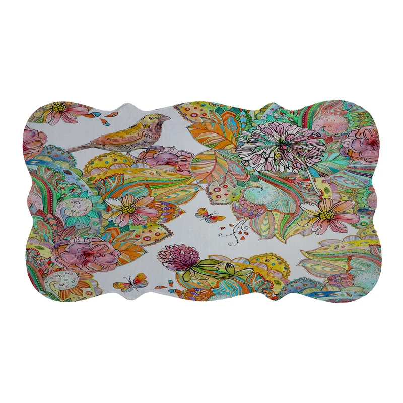 پادری مدل دالبر طرح گل و پرنده کد 5928 سایز 110×60 سانتی متر