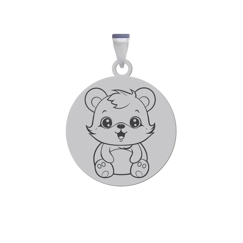 آویز گردنبند زنانه و مردانه هایکا مدل بچه خرس کد ja.h 173