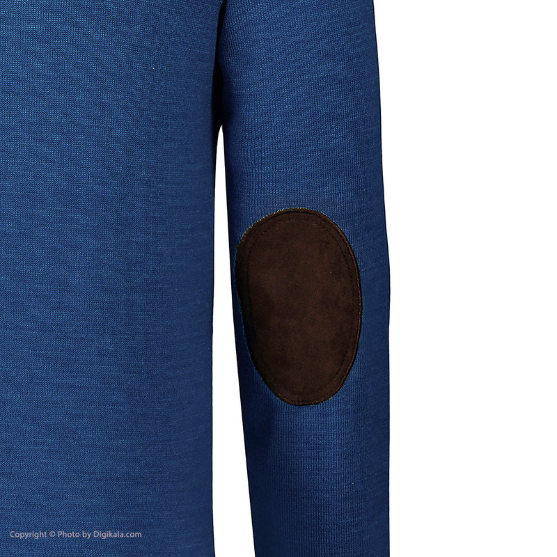 پلیور مردانه تریکو پاییزان مدل P700 رنگ آبی لاجوردی ملانژ