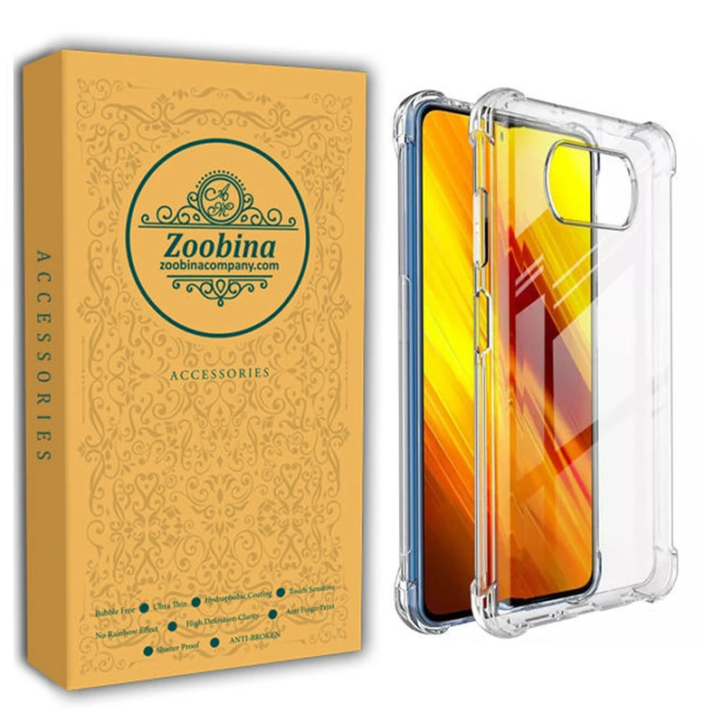 کاور زوبینا مدل Z COLORLESS مناسب برای گوشی موبایل شیائومی Poco X3 NFC / X3 / X3 Pro