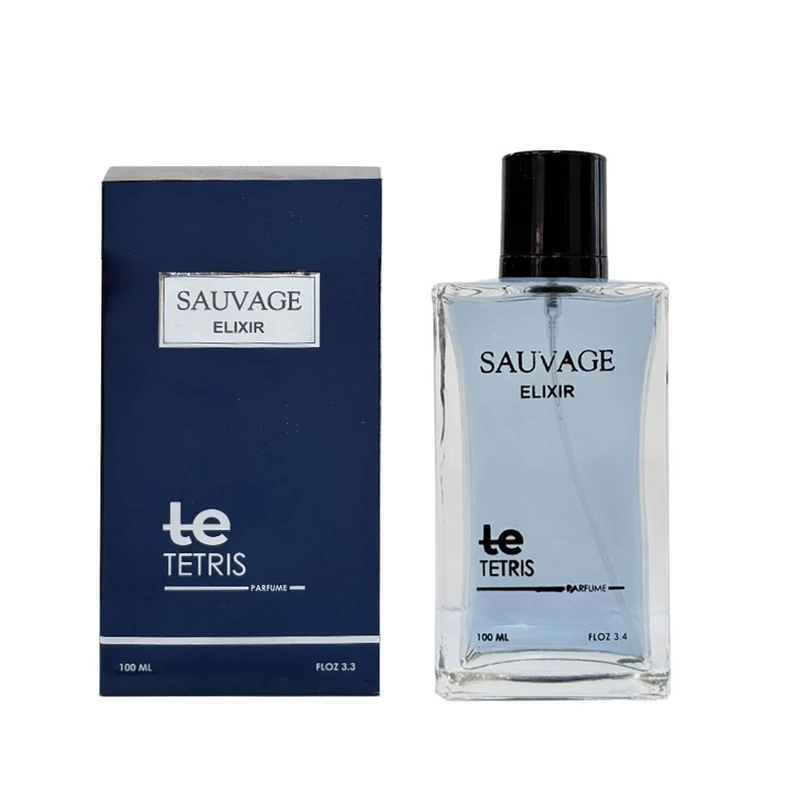 ادوپرفیوم مردانه تتریس مدل Dior Sauvage Elixir با رایحه تلخ حجم 100 میلی لیتر