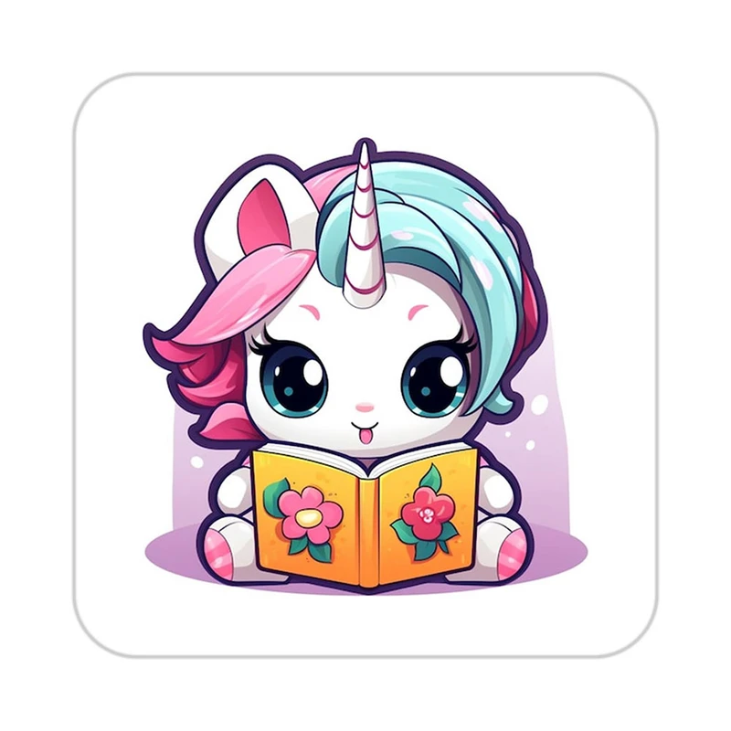 زیر لیوانی کاکتی طرح اسب تک شاخ و یونیکورن مدل mp31257