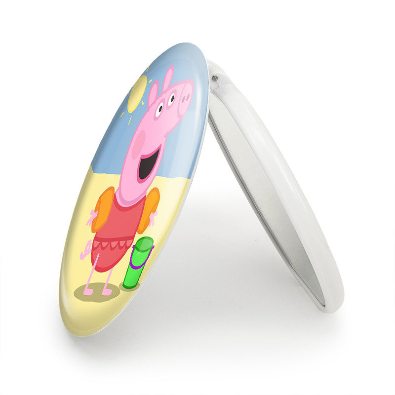 آینه جیبی خندالو طرح پپا انیمه پپاپیک Peppa pig مدل تاشو کد 22068 آینه جیبی خندالو طرح پپا انیمه پپاپیک Peppa pig مدل تاشو کد 22068