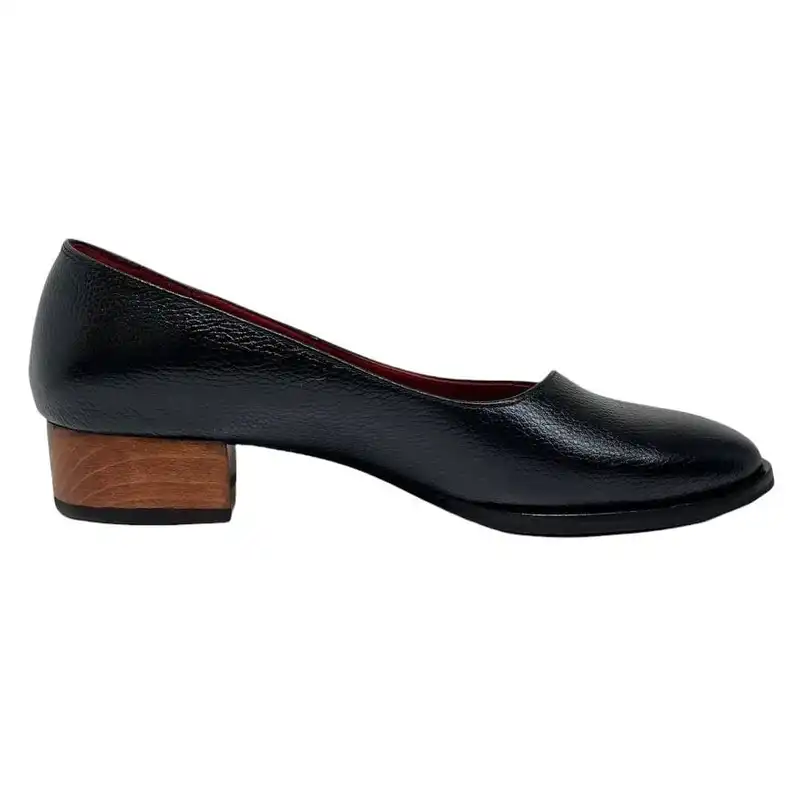 کفش زنانه سرزمین چرم مدل 1638 رنگ مشکی