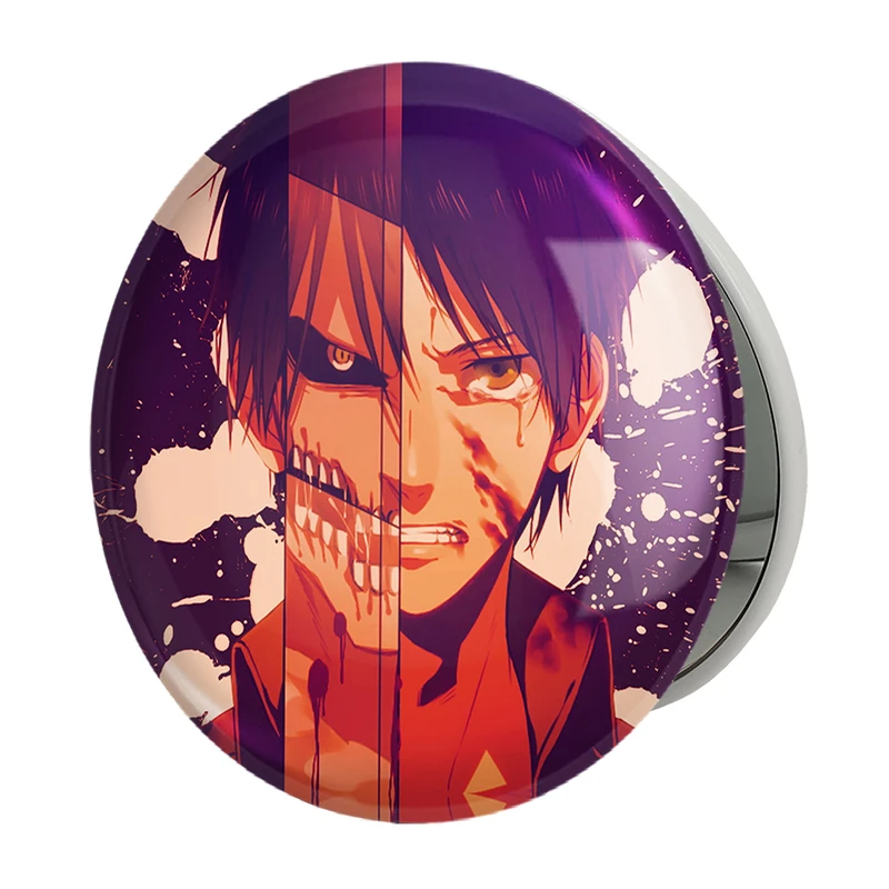 آینه جیبی خندالو طرح ارن یگر انیمه اتک آن تایتان Attack on Titan مدل تاشو کد 11049 