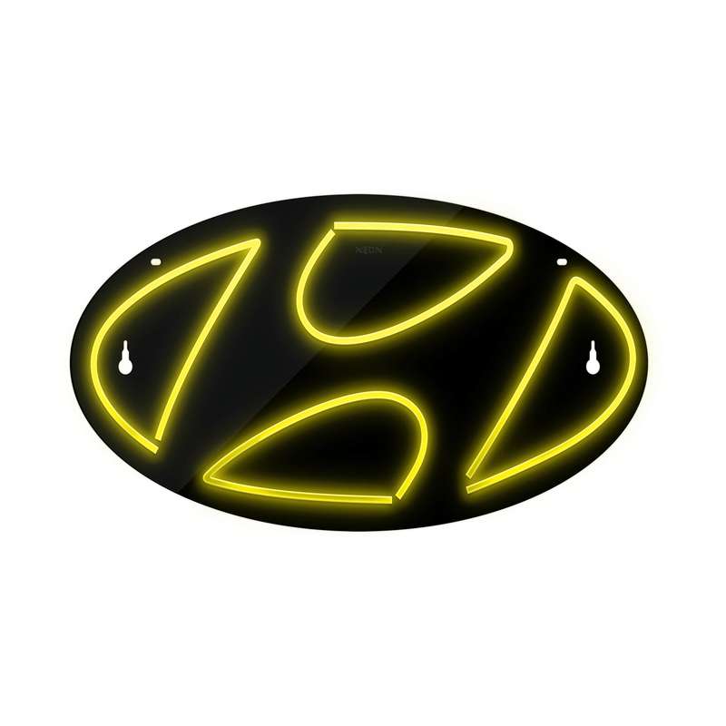 چراغ دیواری نئون دیزاین طرح Hyundai-BL_YL