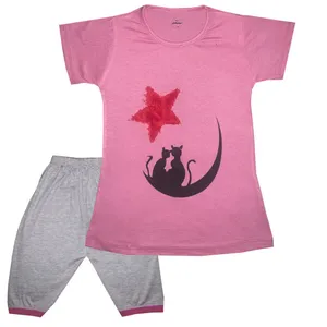 ست تی شرت و شلوارک دخترانه تروسکان مدل stare