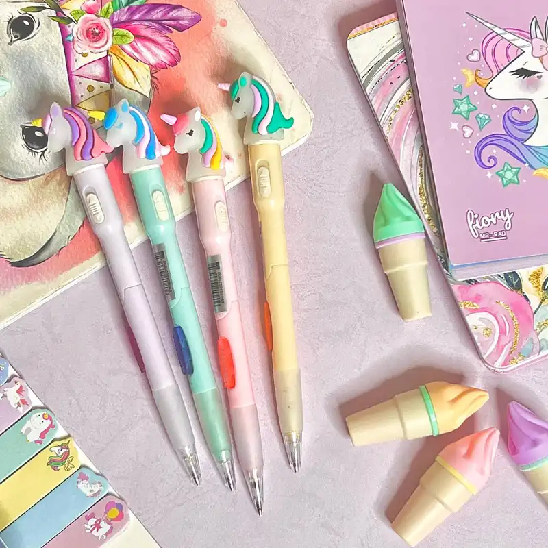 مداد نوکی 0.5 میلی متری مدل چراغ دار طرح یونیکورن