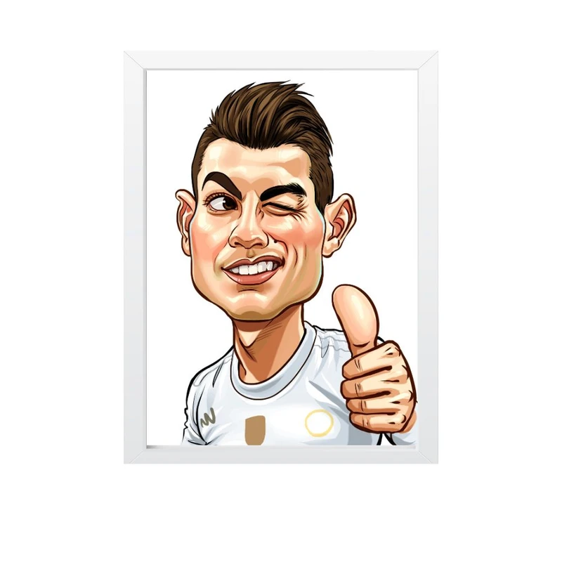 تابلو مدل میس فریم کاریکاتور رونالدو