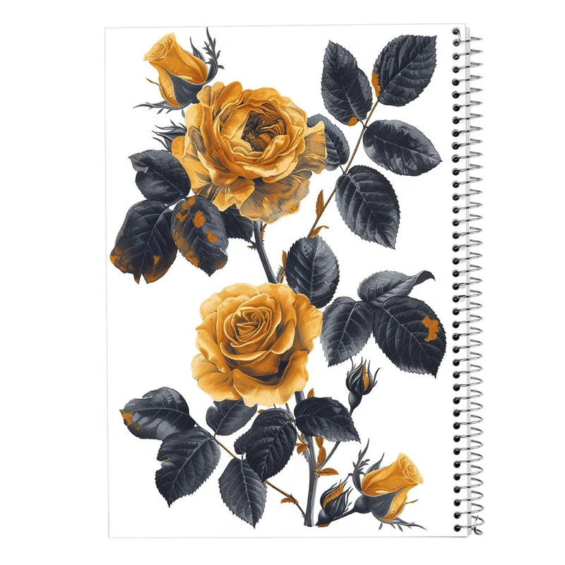 دفتر ژورنال نویسی 50 برگ مدوپد مدل نقطه ای طرح گل کد DF15938