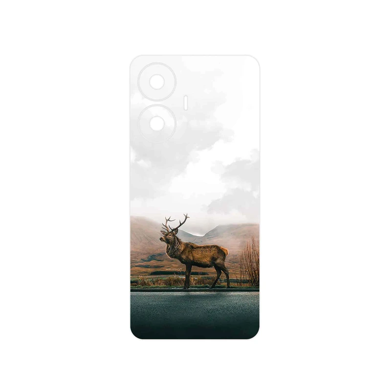 برچسب پوششی ماهوت مدل Horned_Deer مناسب برای گوشی موبایل ریلمی C55
