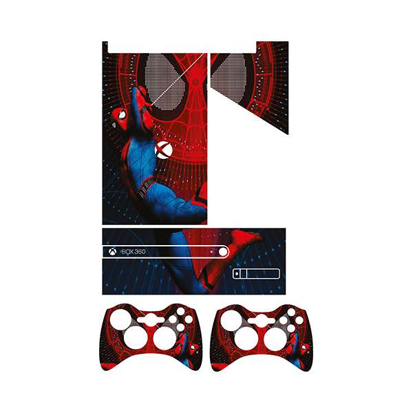 برچسب ایکس باکس 360 سوپر اسلیم توییجین وموییجین مدل Spiderman 16 مجموعه 5 عددی