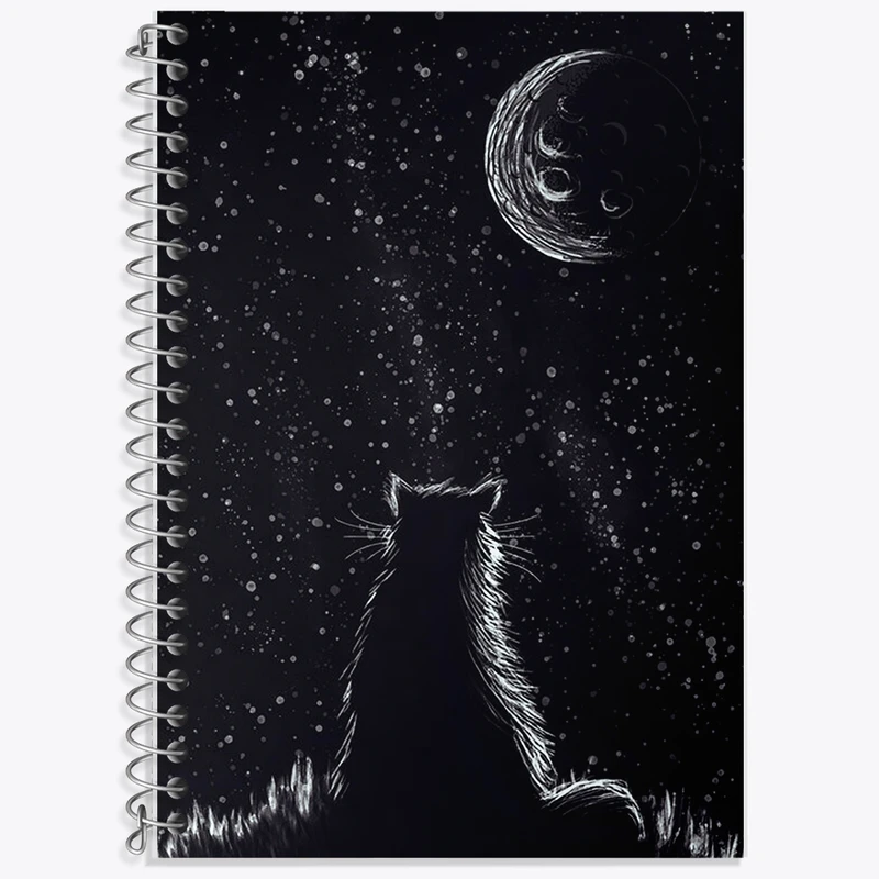 دفتر لغت 50 برگ خندالو طرح گربه (Cat) کد F986