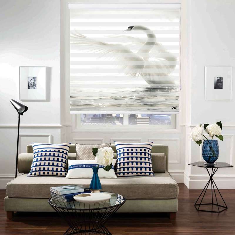 پرده زبرا زیو طرح OA-7057 سایز 200x280 سانتی متر