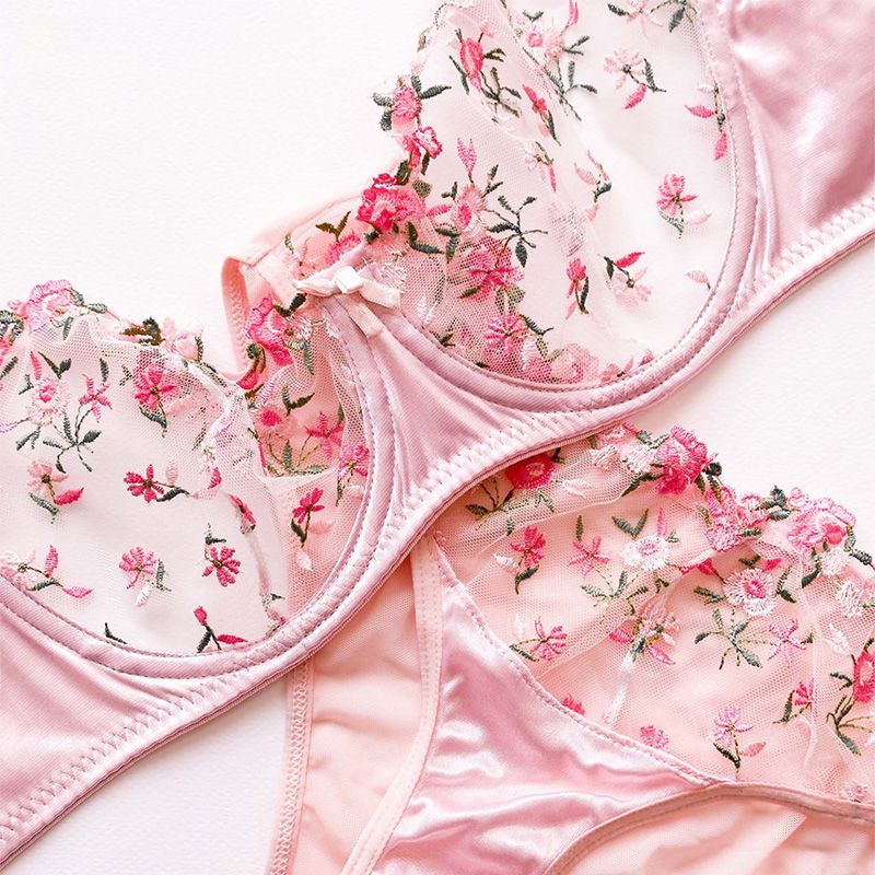 ست شورت و سوتین زنانه نوشه پوش مدل توری بدن نما کد 88911 -  - 6